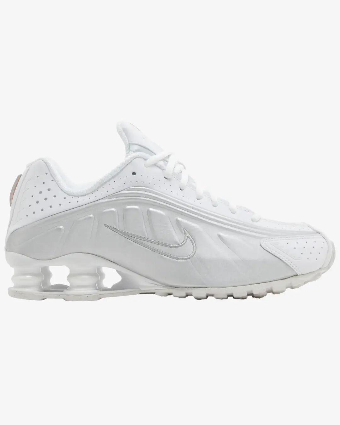 Nike Shox R4 White Metallic Wmns Nike