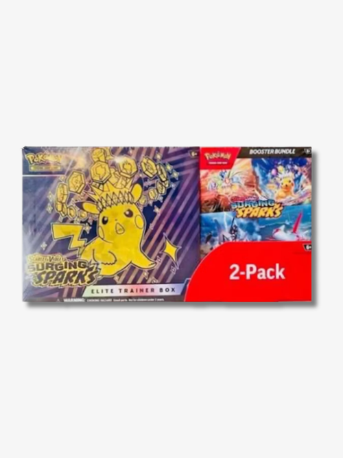 Pokémon TCG Scarlet & Violet Surging Sparks Elite Trainer Box + Booster Bundle (2-Pack)
