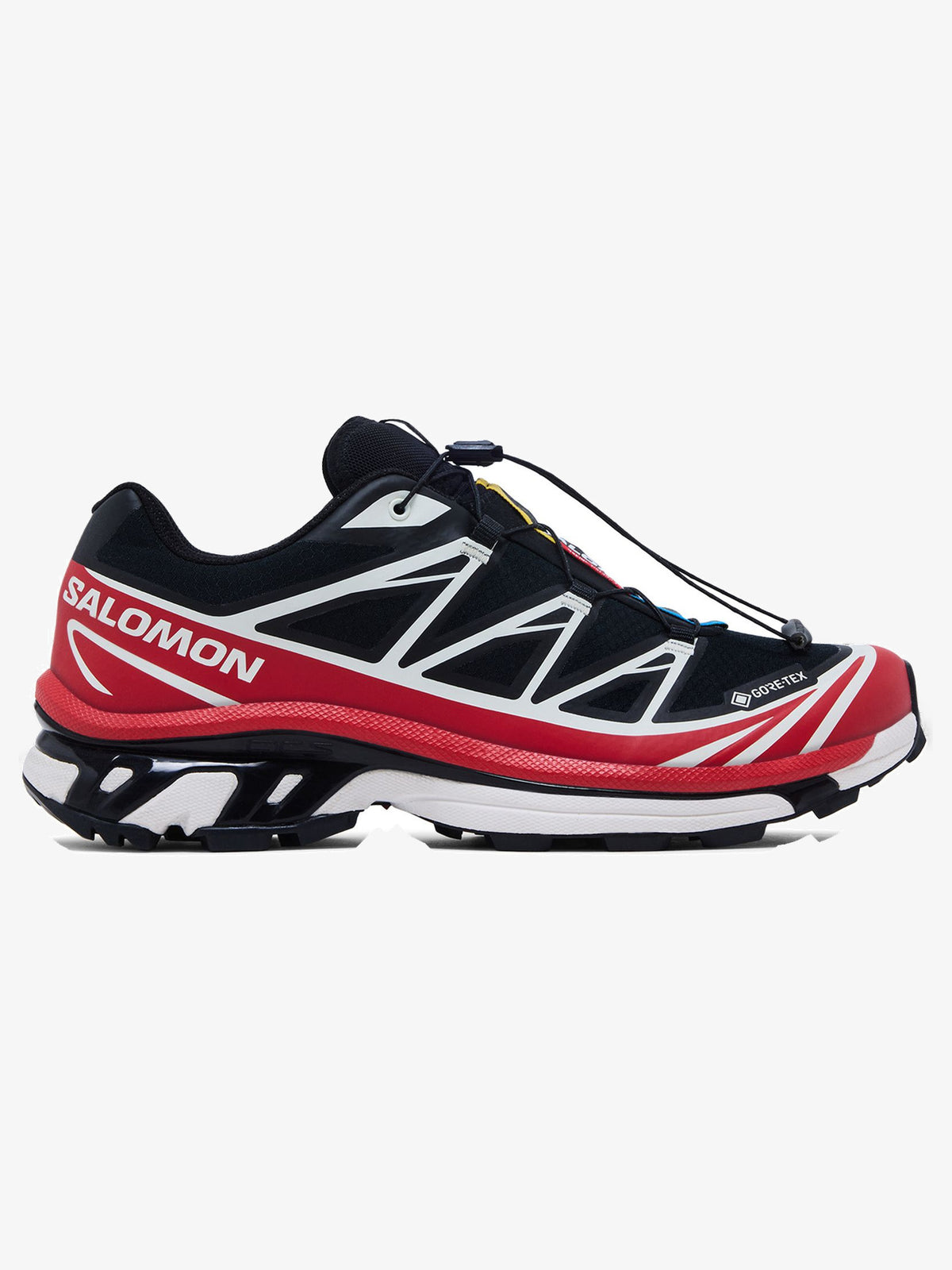 Salomon XT-6 Gore-Tex 'Black Flame Scarlet' β side