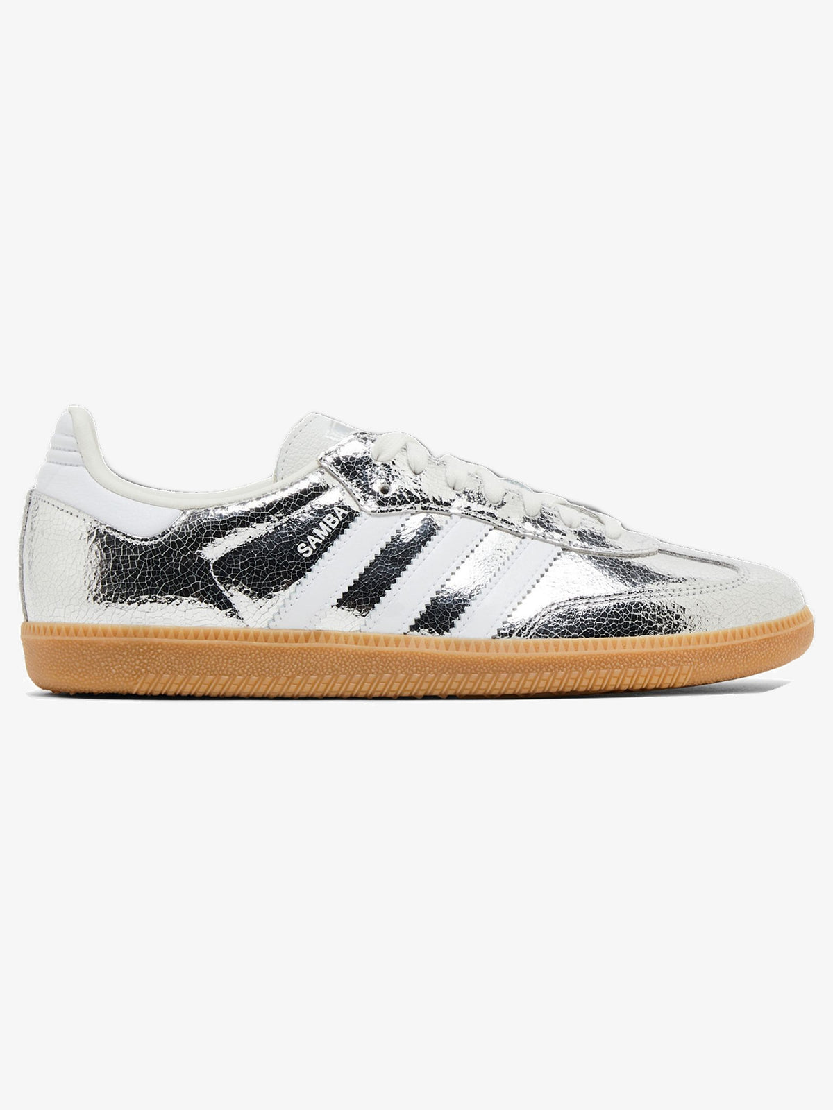 adidas Samba OG 'Silver Metallic Cracked Leather' (W) β side