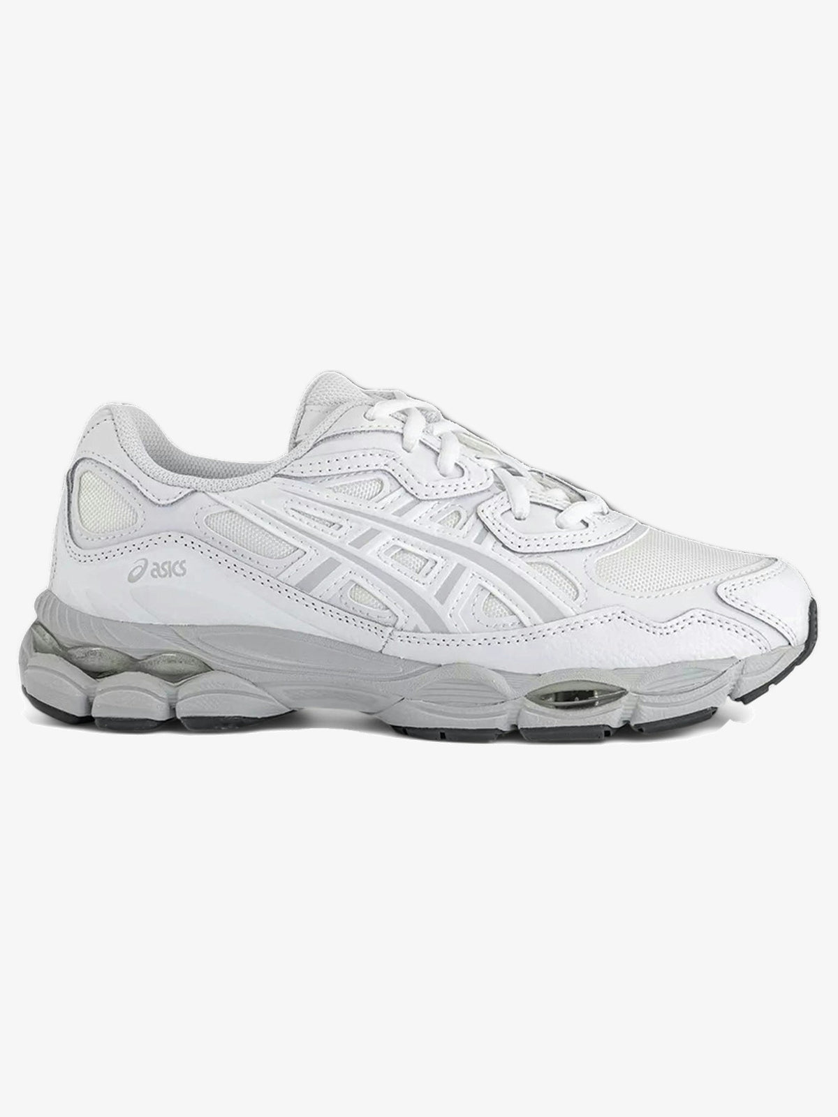 ASICS Gel-NYC 'White White Glacier Grey' β front three-quarter