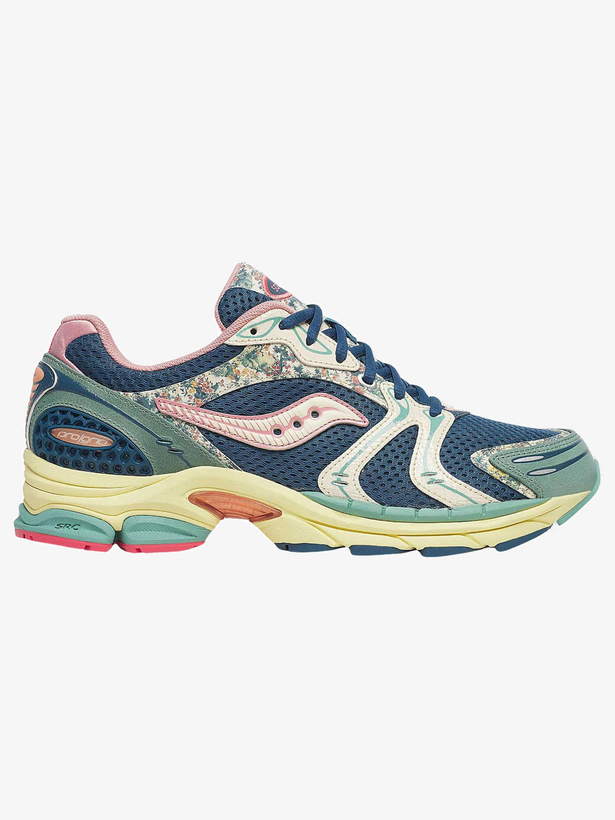 Saucony ProGrid Triumph 4 'Floral Blue Beige' β side