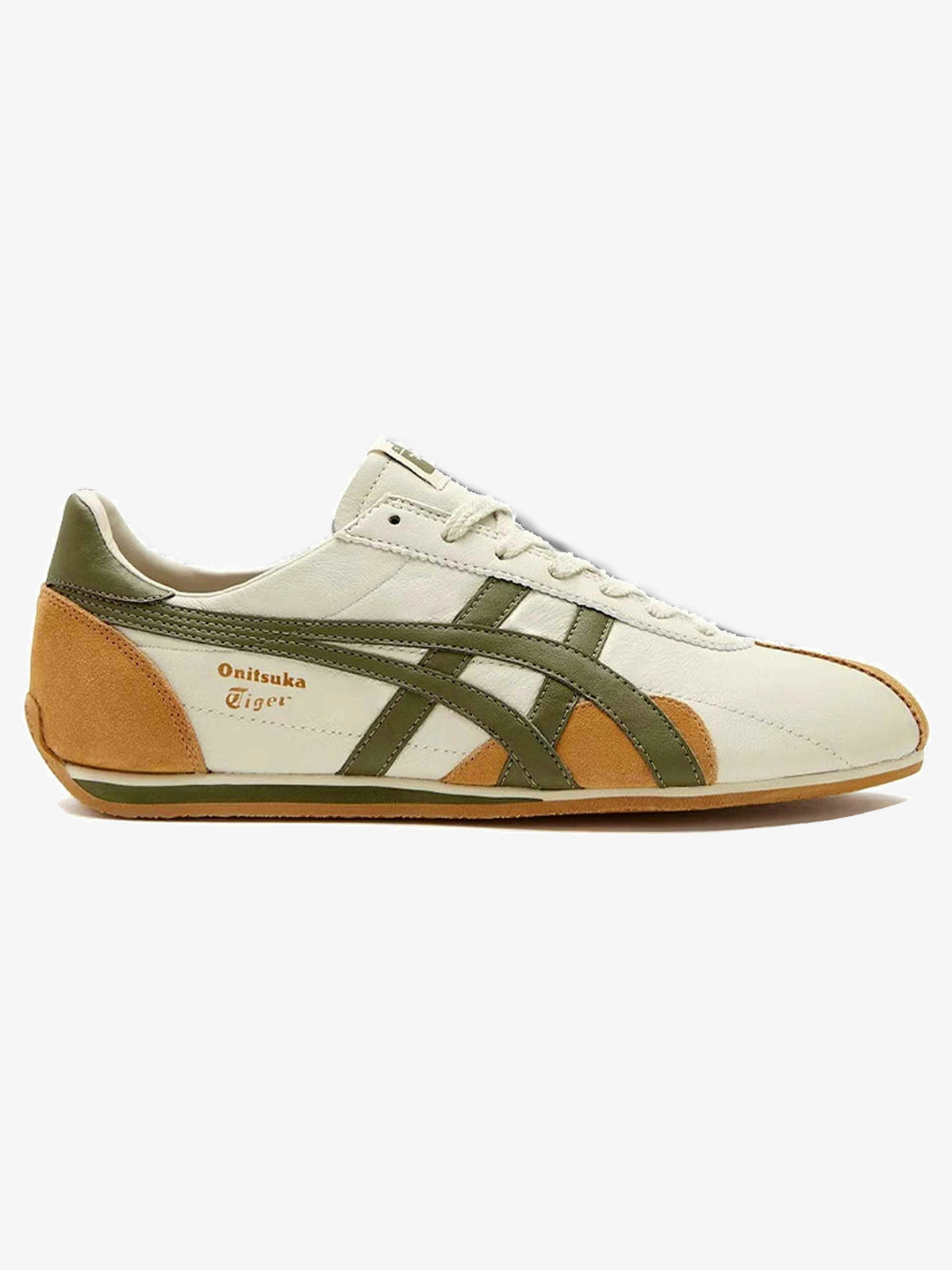 Onitsuka Tiger Runspark 'Beige Olive Green Mustard Yellow' β side