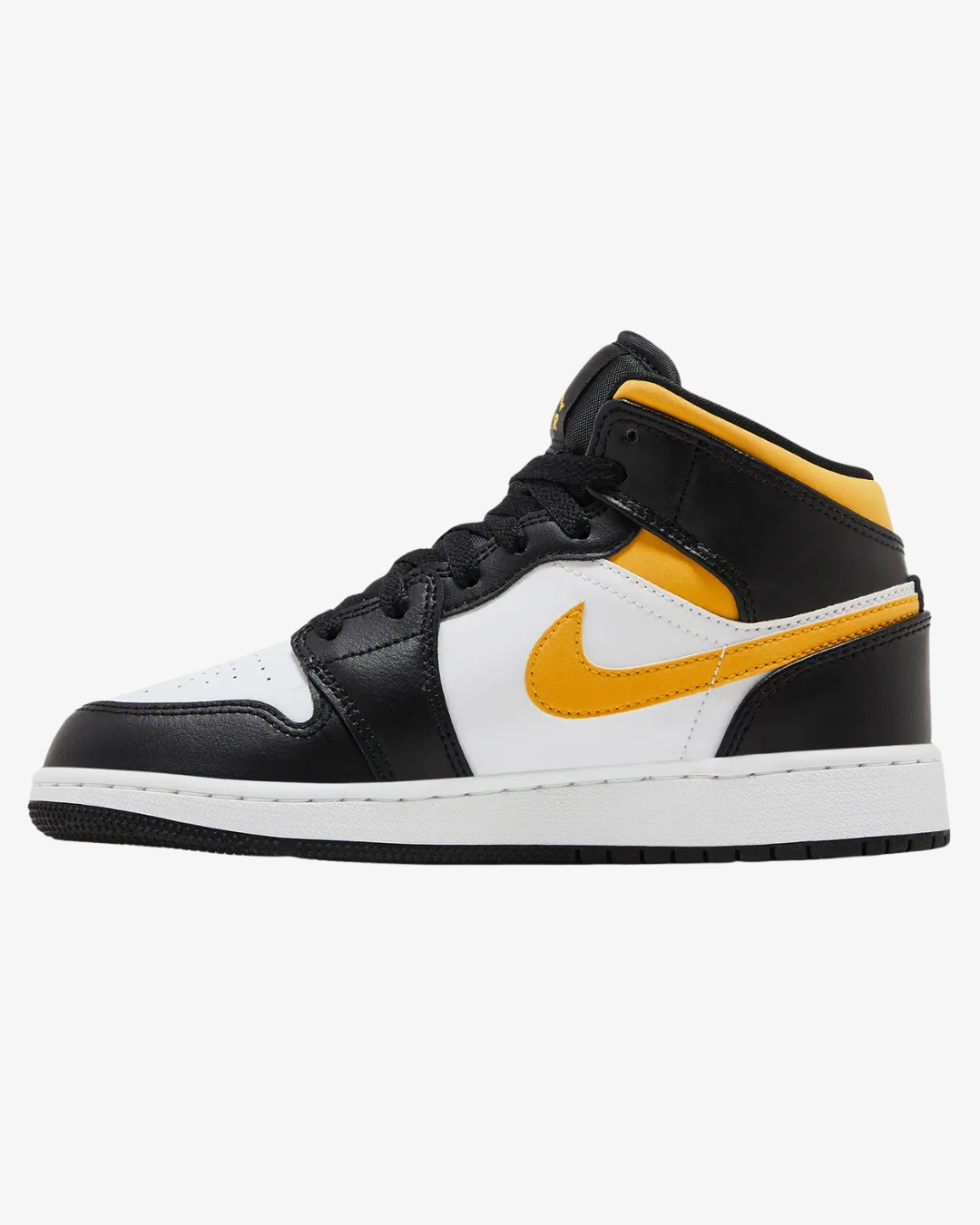 Air Jordan 1 Mid GS Black University Gold