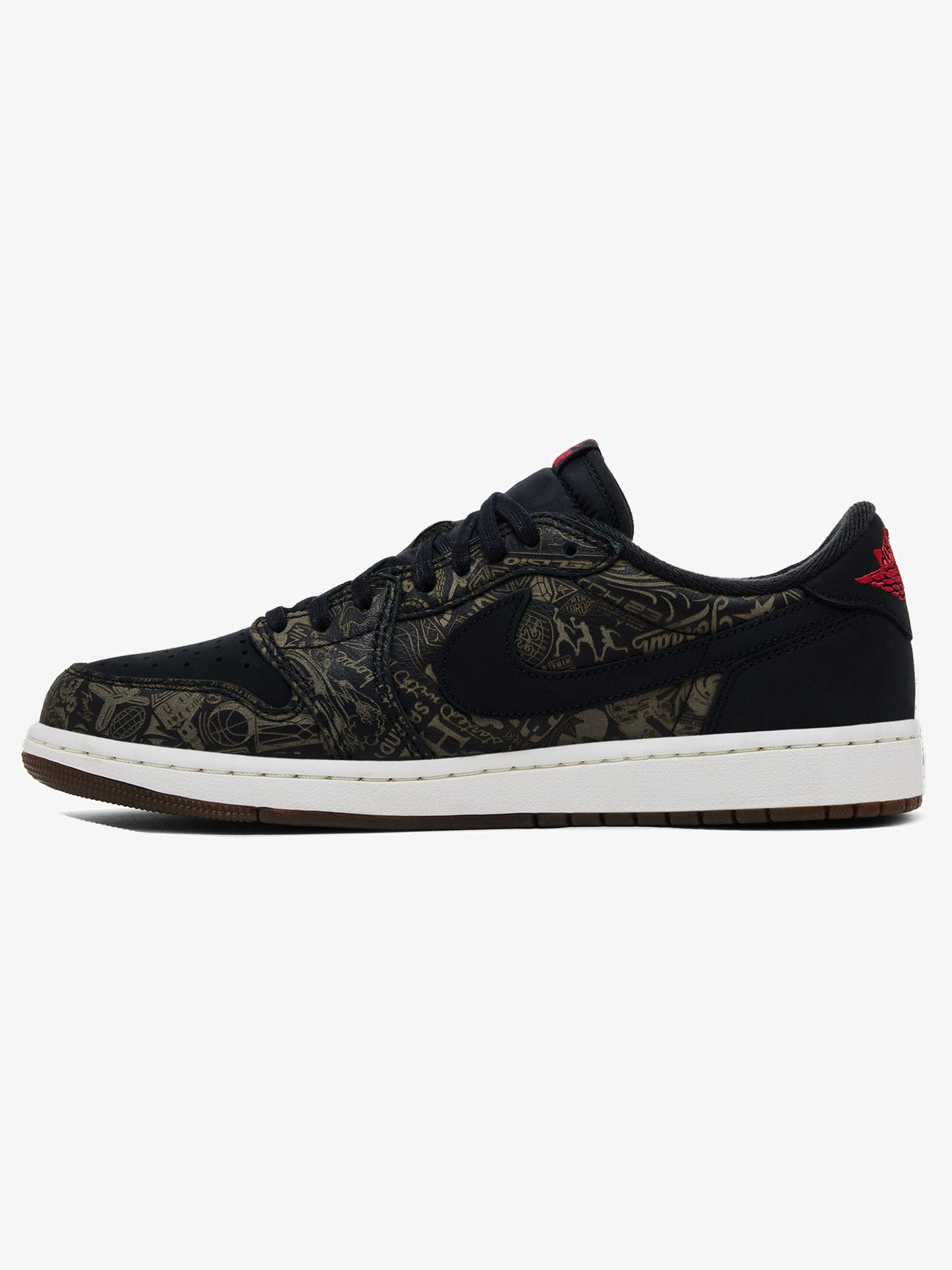 Jordan 1 Retro Low OG 'Laser Black University Red' β inner side