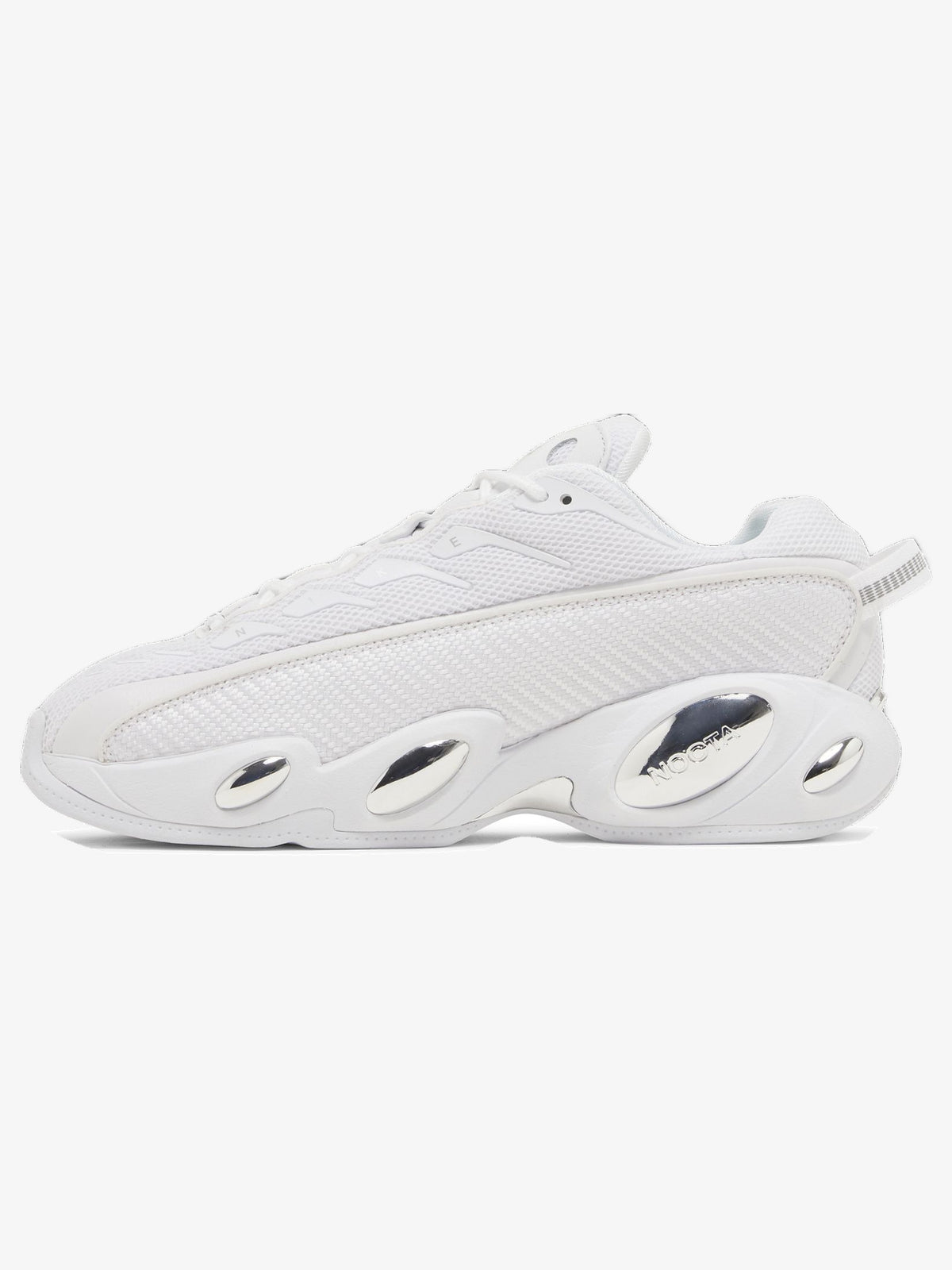 Nike NOCTA Glide 'Drake White Chrome' β inner side