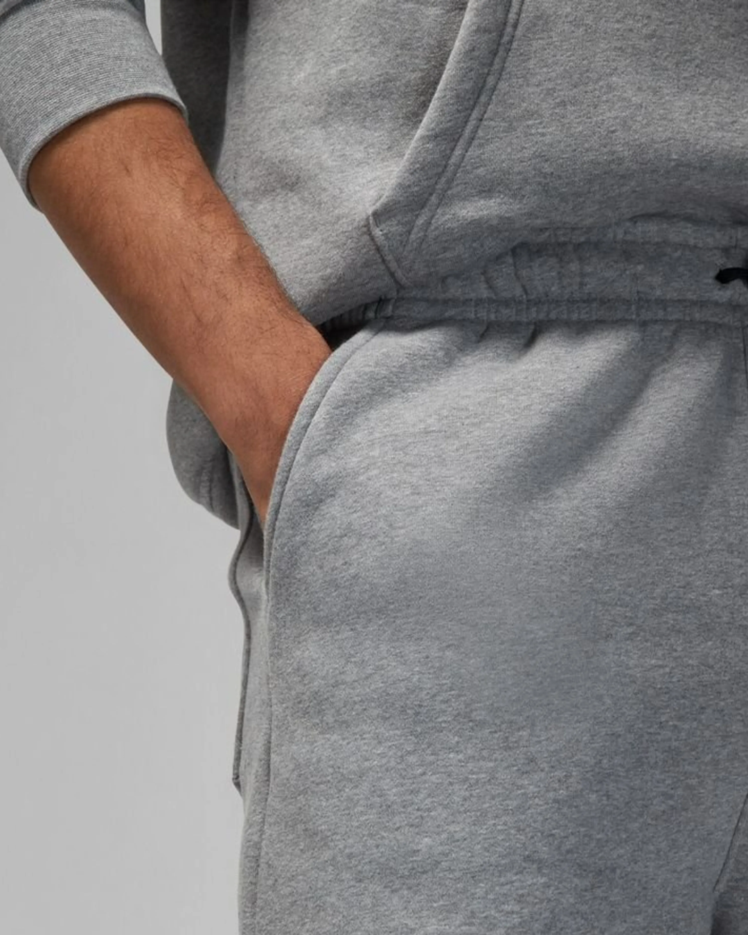 Nike Jordan Fleece Mens Shorts Carbon Heather/White