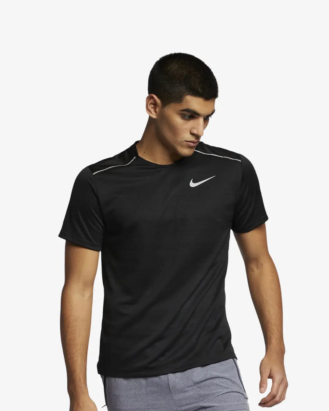 Nike Dri-Fit Miler 1.0 T-Shirt (Black) Basement