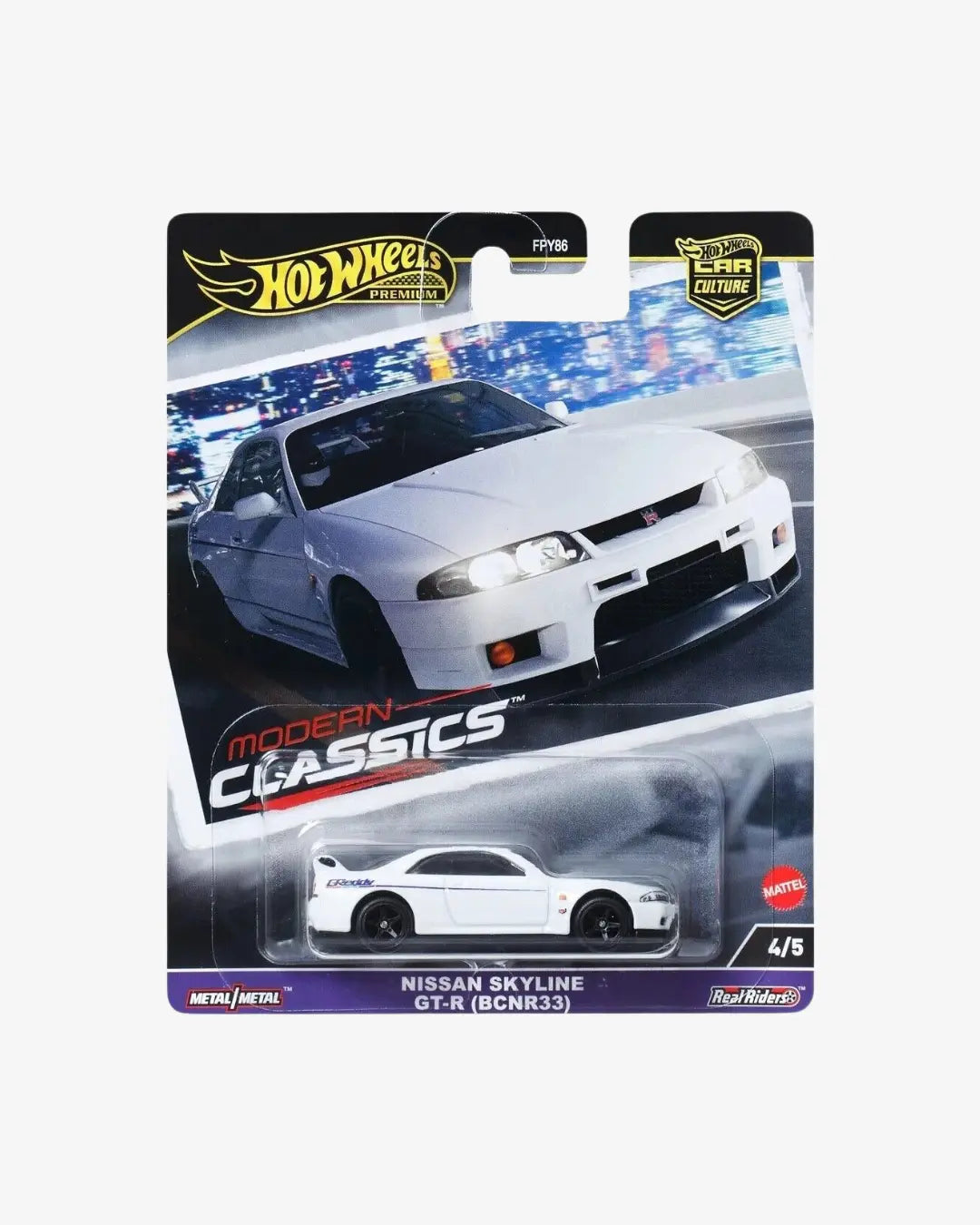 HOT WHEELS - NISSAN SKYLINE GT-R BCNR33 (2024) - CAR CULTURE - MODERN CLASSICS 4/5 Hot Wheels