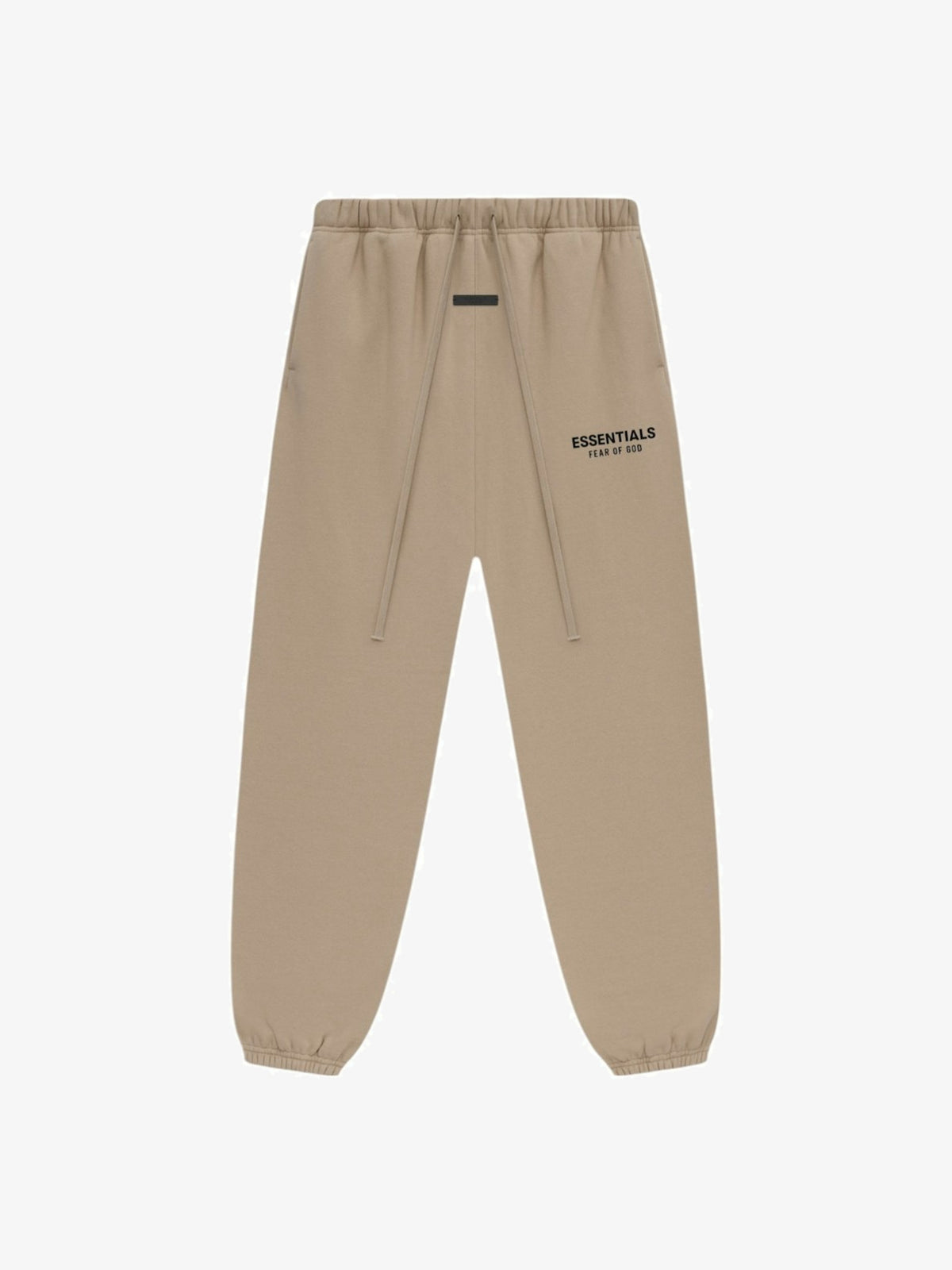 Fear of God Essentials Fleece Essential Sweatpant 'Desert Sand' – front, flat lay