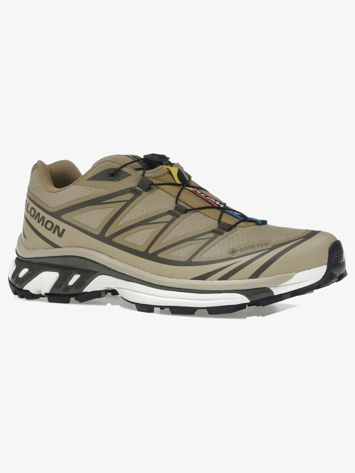 Salomon XT-6 Gore-Tex 'Kelp Wren Safari' β front three-quarter
