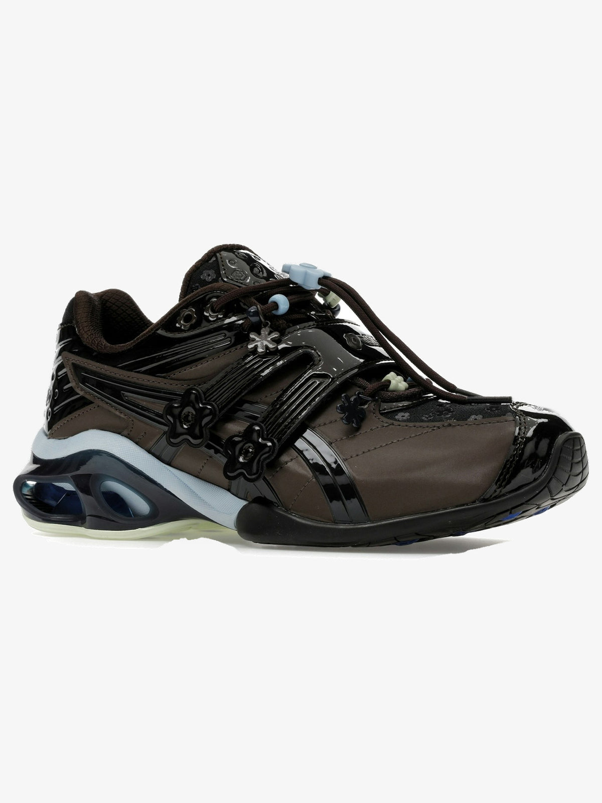 ASICS Gel-Kinetic FR 'Cecilie Bahnsen Black Coffee' β front three-quarter