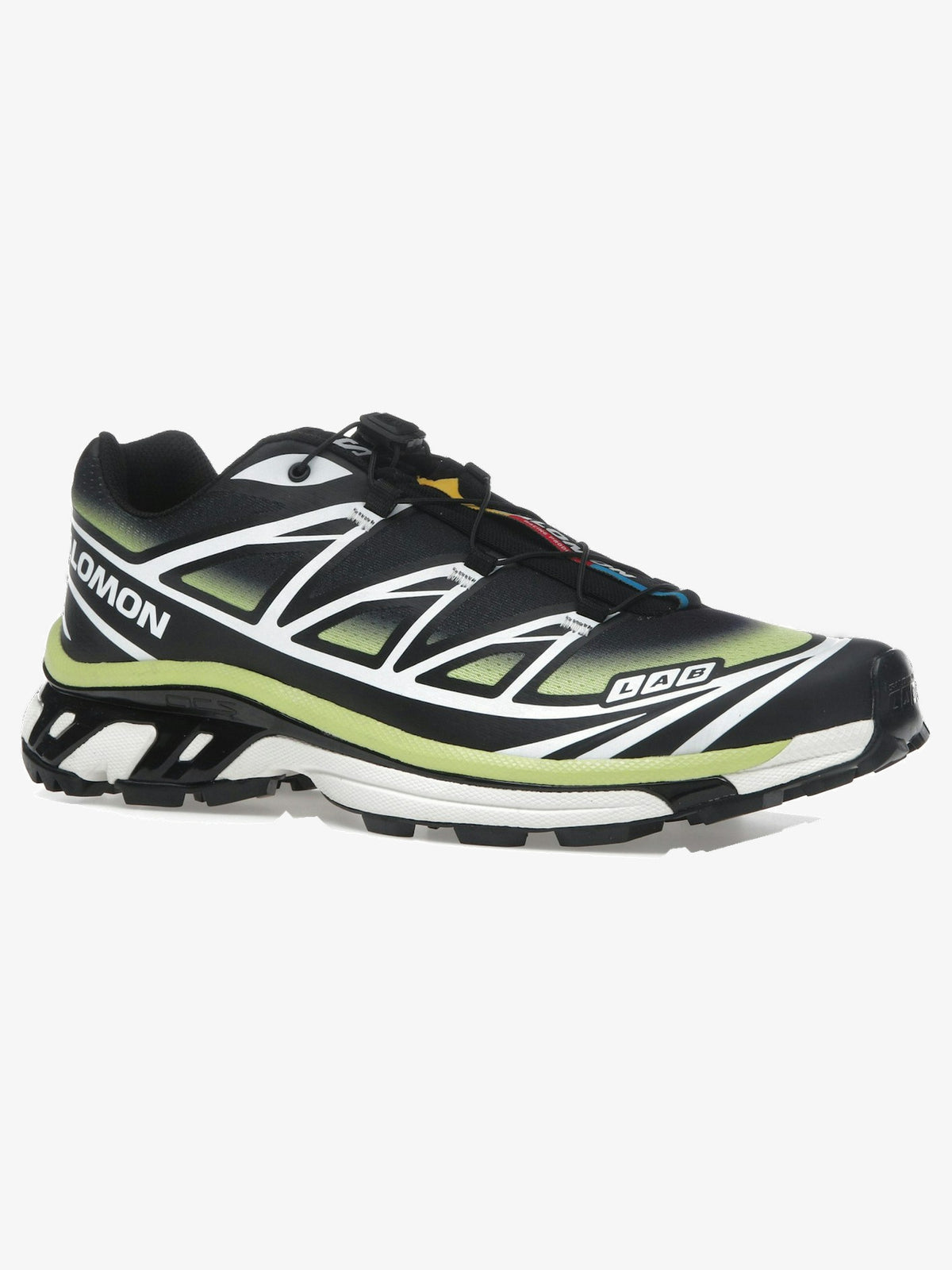 Salomon XT-6 'Skyline Black Sharp Green' β front three-quarter