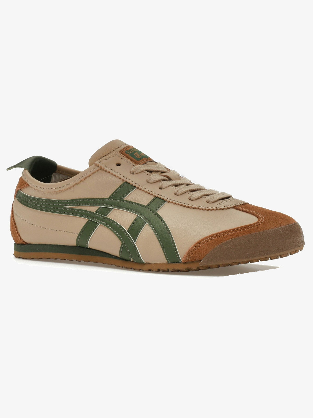 Onitsuka Tiger Mexico 66 'Beige Grass Green' β front three-quarter