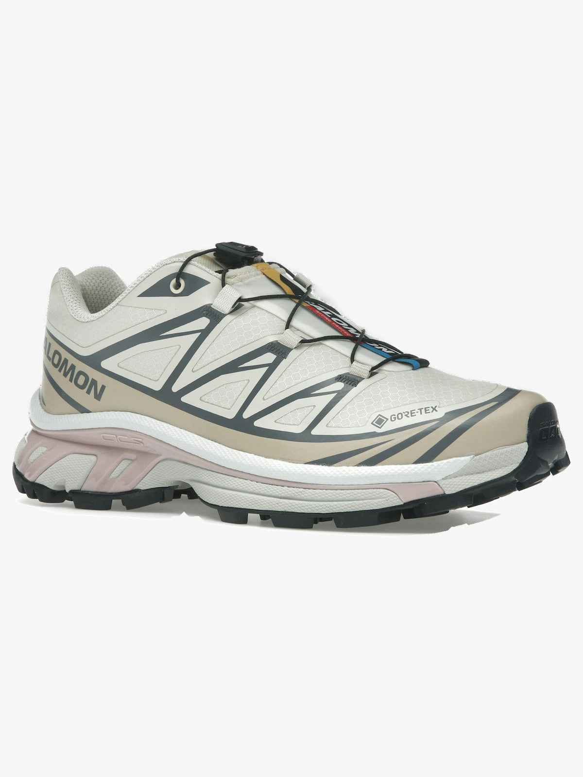 Salomon XT-6 'Almond Milk Mauve' β front three-quarter