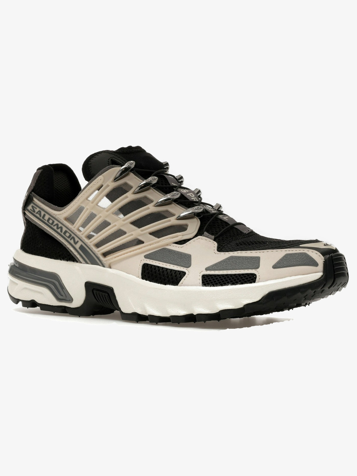 Salomon ACS Pro Shell 'Rainy Day Black' β front three-quarter