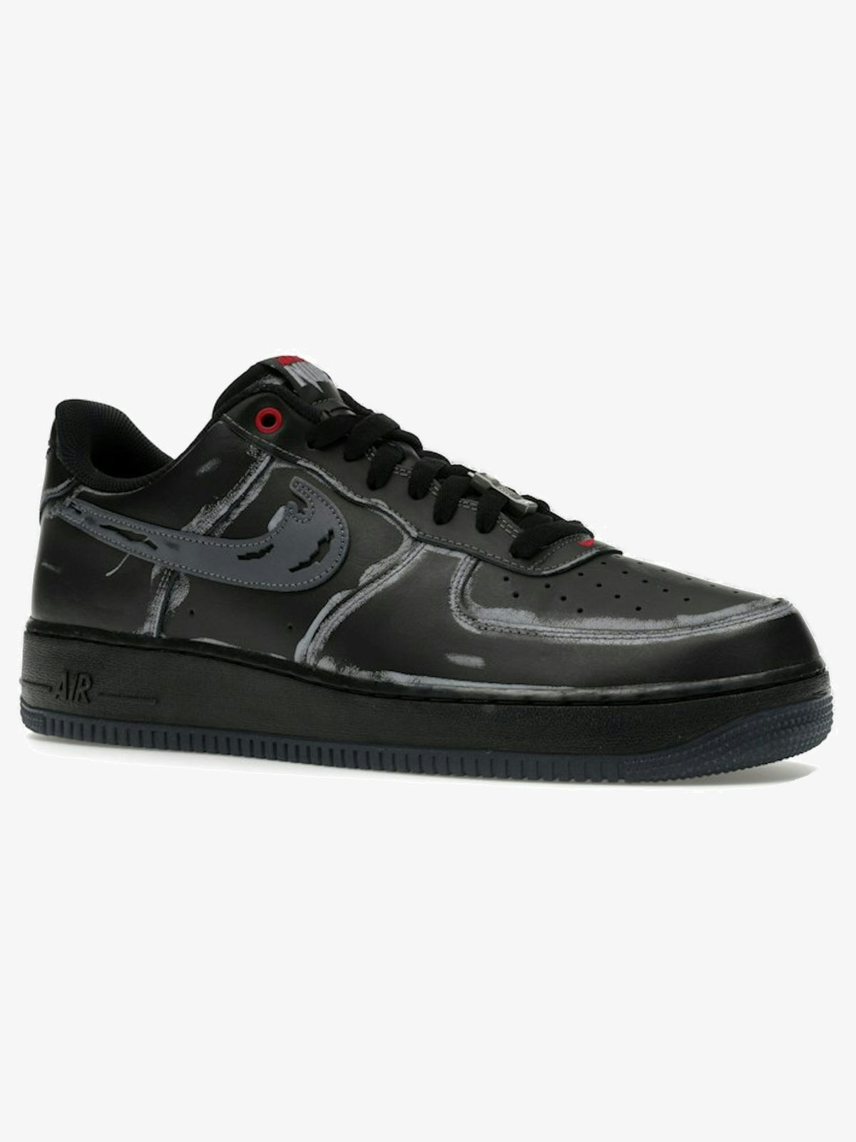 Nike Air Force 1 Low 'Scream Ghostface Black' β front three-quarter