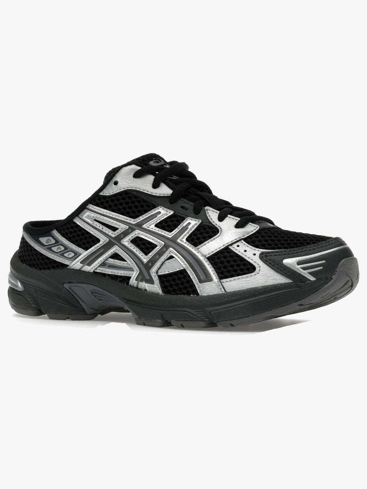 ASICS Gel-1130 Mule 'Black Graphite Grey' β front three-quarter