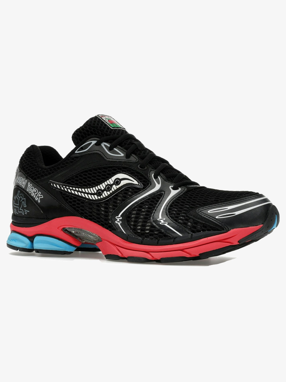 Saucony ProGrid Triumph 4 'Keith Haring NYC Marathon' β front three-quarter