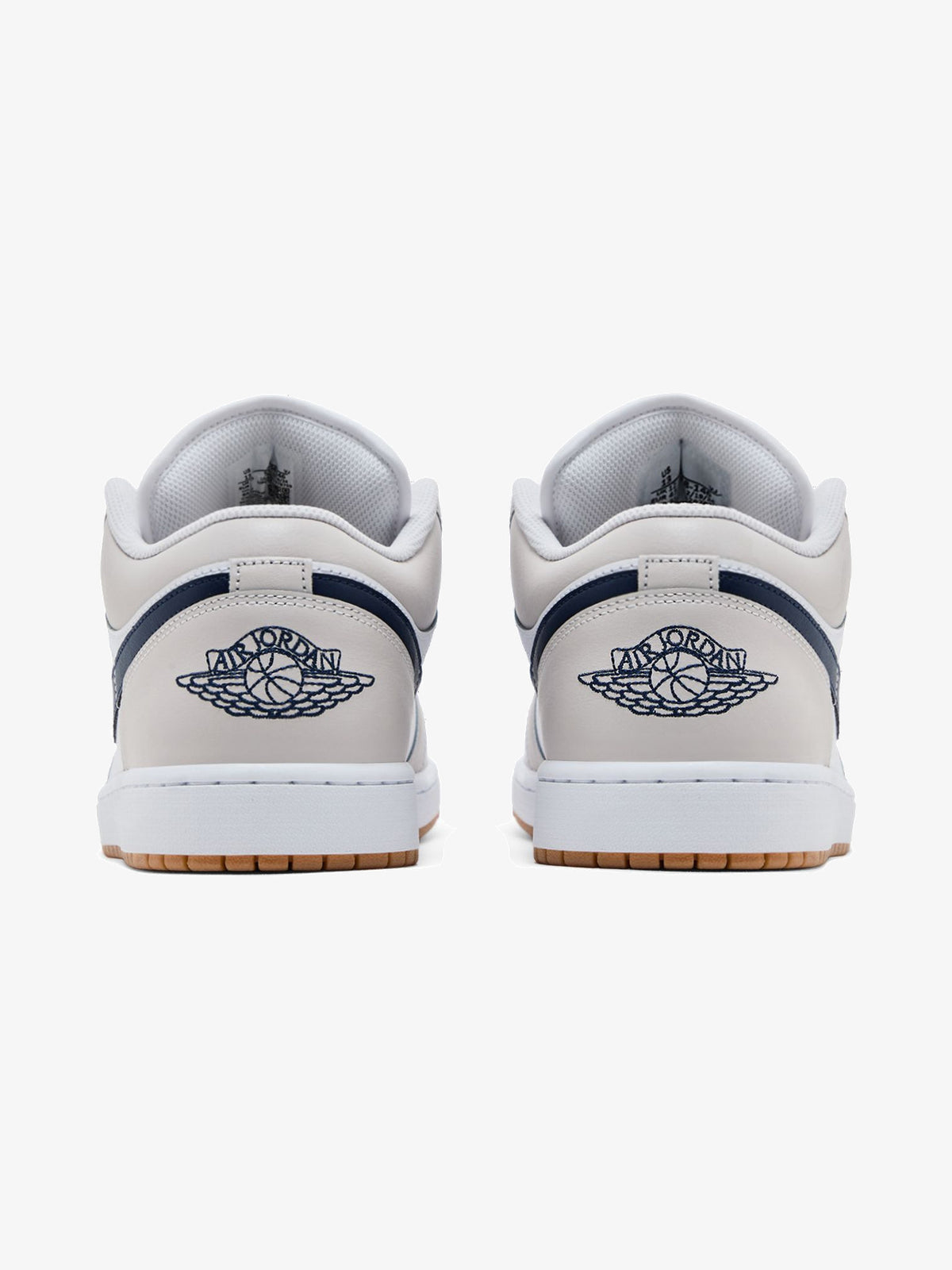 Jordan 1 Low 'Midnight Navy Neutral Grey' β back