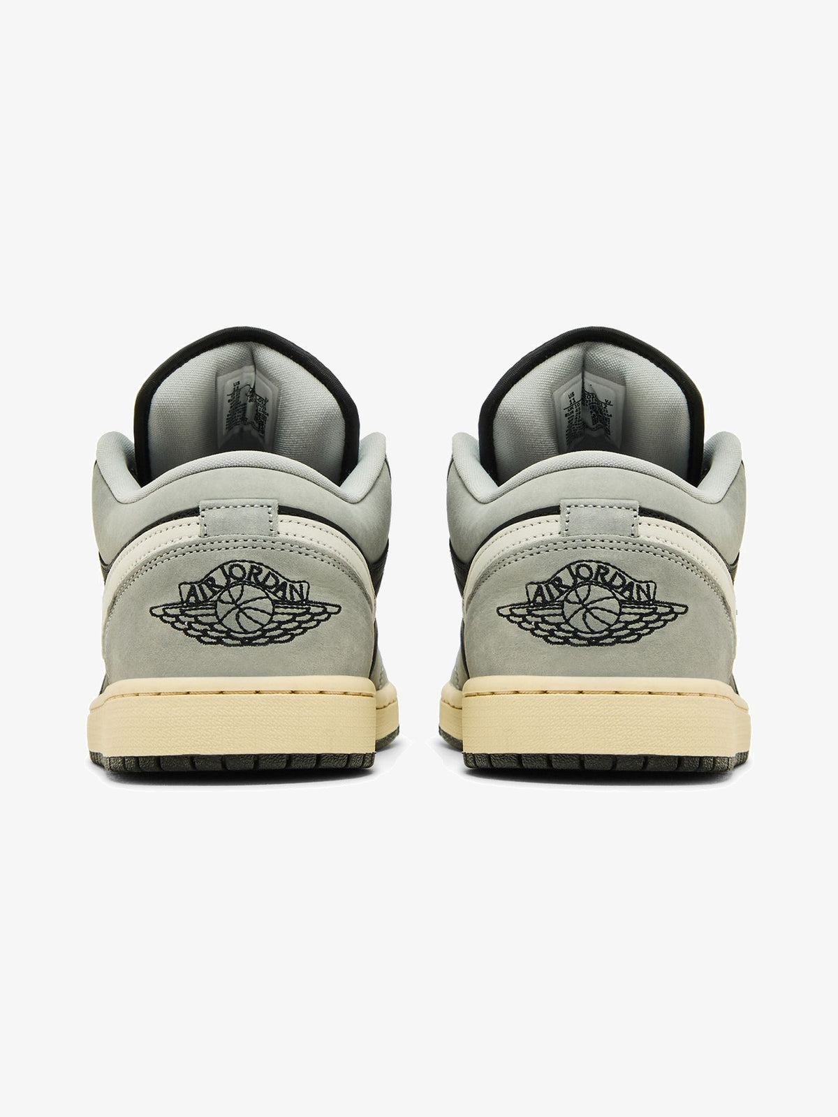 Jordan 1 Low 'Light Smoke Grey Off Noir' β back