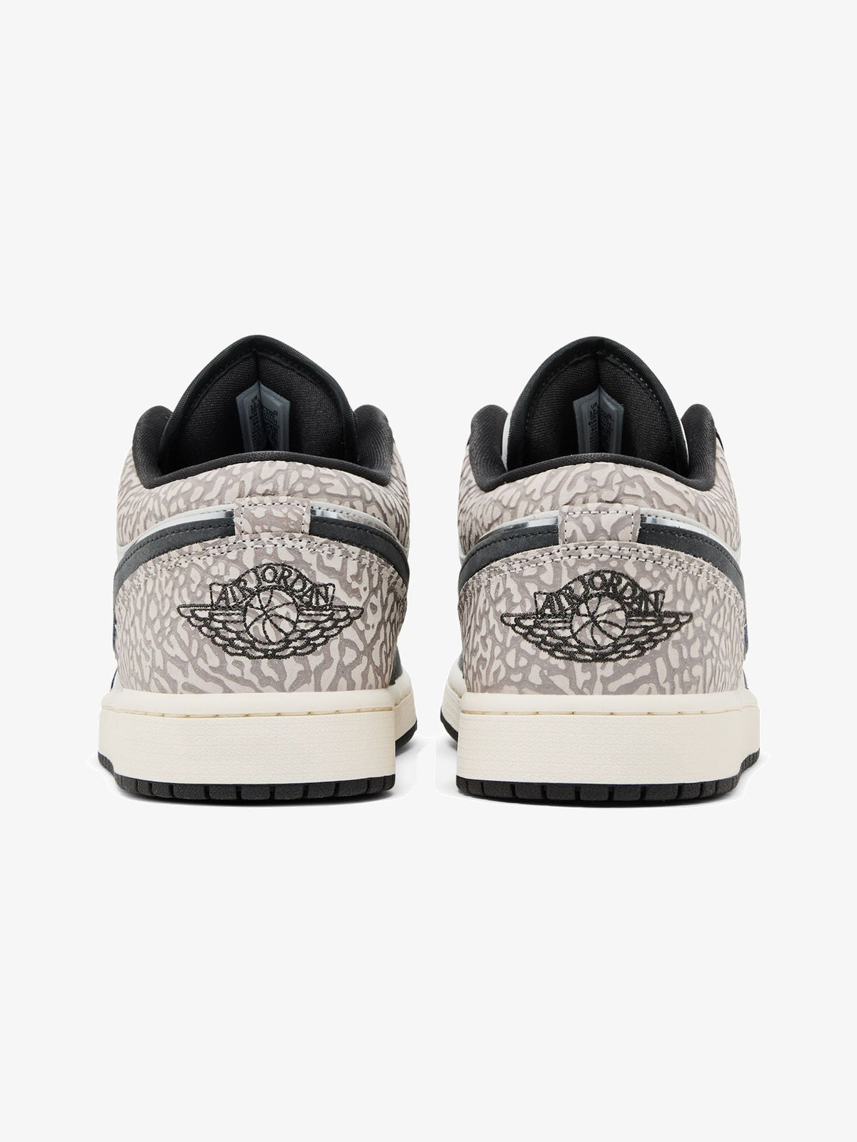 Jordan 1 Low SE 'Sail Deep Pewter Elephent Print' β back