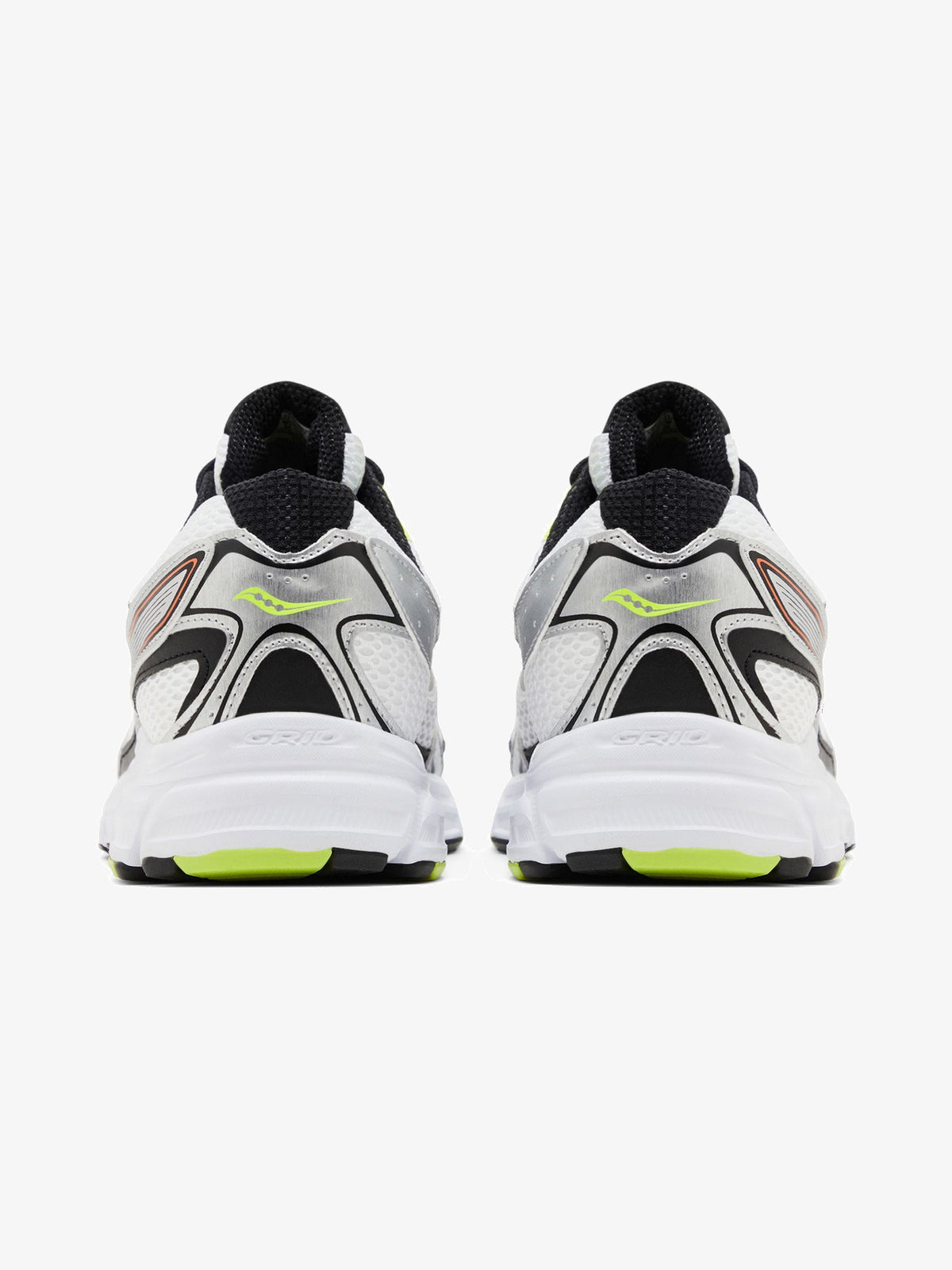 Saucony Grid Ride Millennium 'White Silver Lime Orange' β back