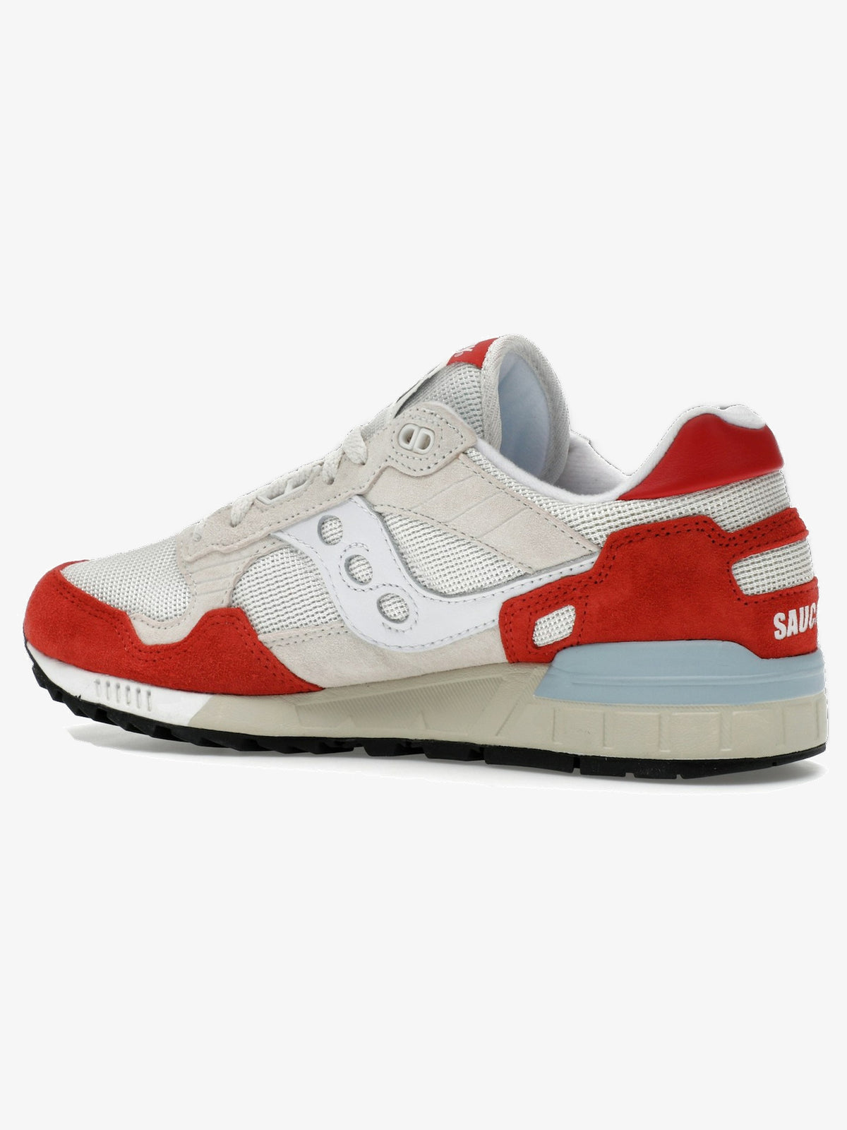 Saucony Shadow 5000 'White Cream Red' β rear three-quarter