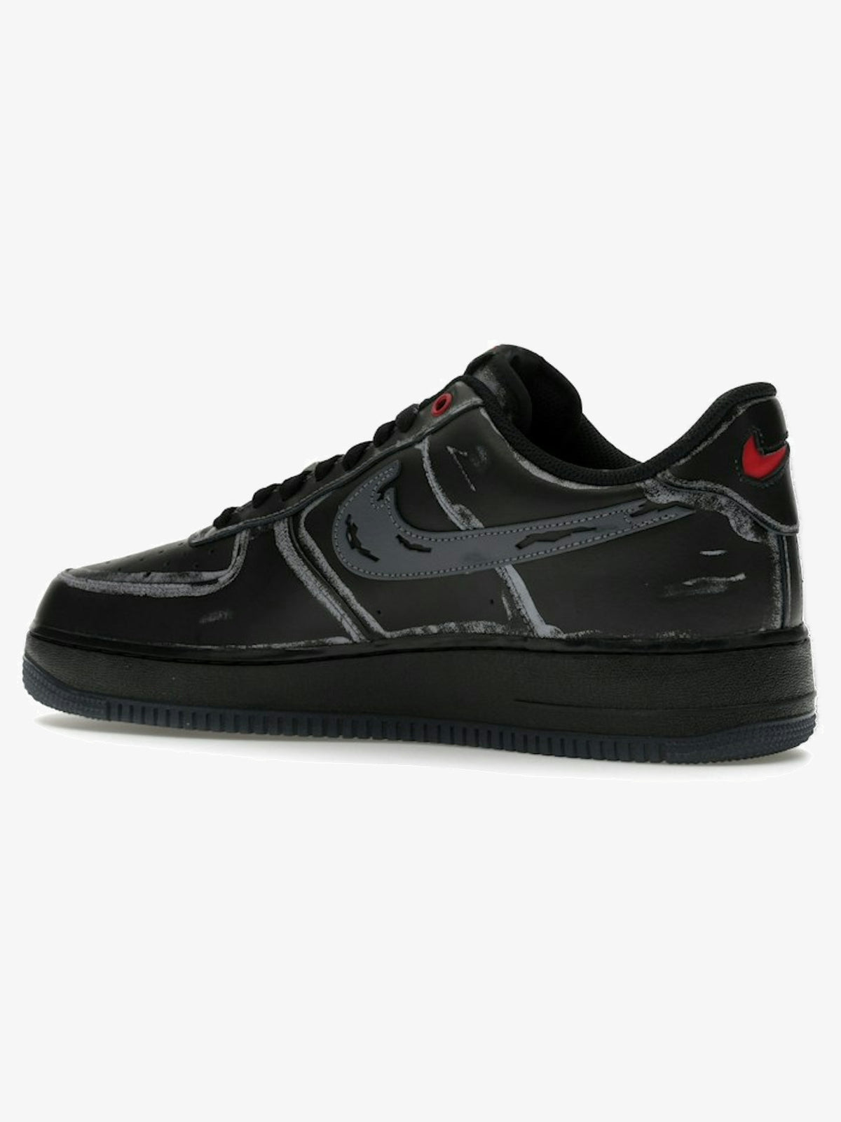 Nike Air Force 1 Low 'Scream Ghostface Black' β rear three-quarter