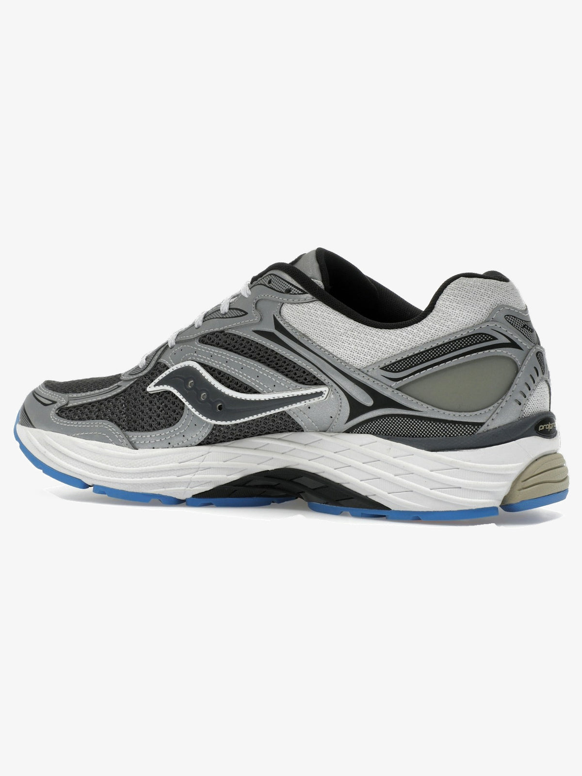 Saucony ProGrid Omni 9 'Metallic Grey Silver' β rear three-quarter