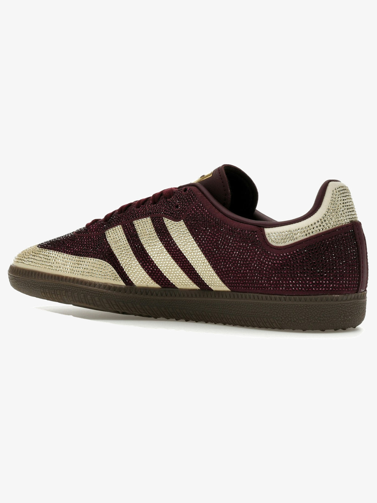 adidas Samba OG 'Rhinestone Maroon Warm Vanilla' (W) β rear three-quarter