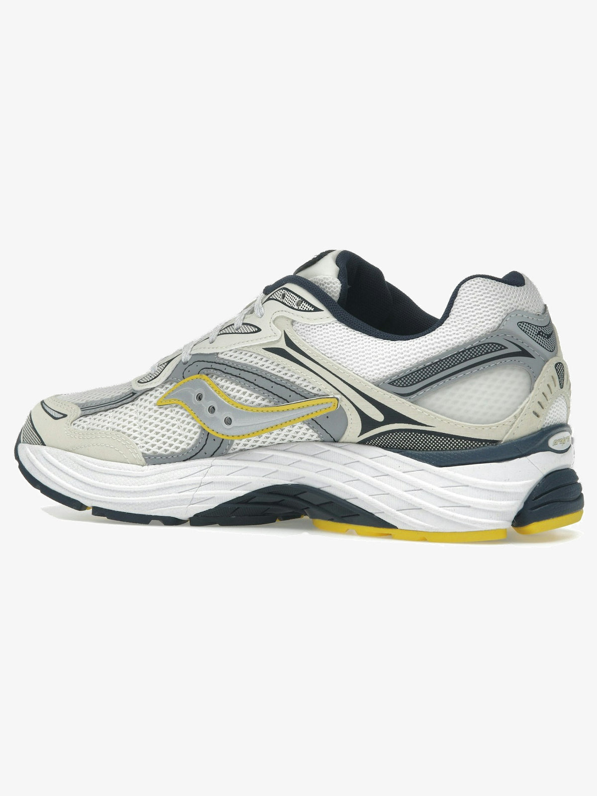 Saucony ProGrid Omni 9 'Fabricated Future Pack White Yellow' β rear three-quarter