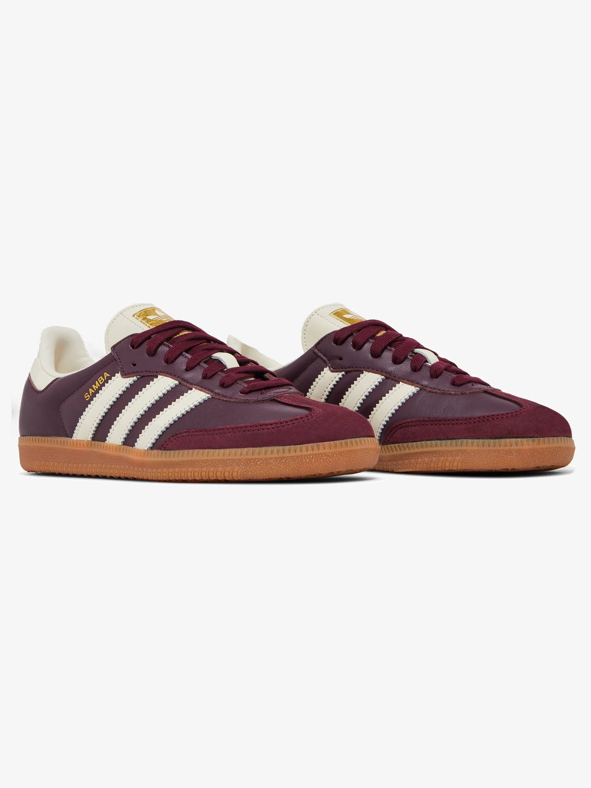 adidas Samba OG 'Maroon Gold Metallic' (W) β pair
