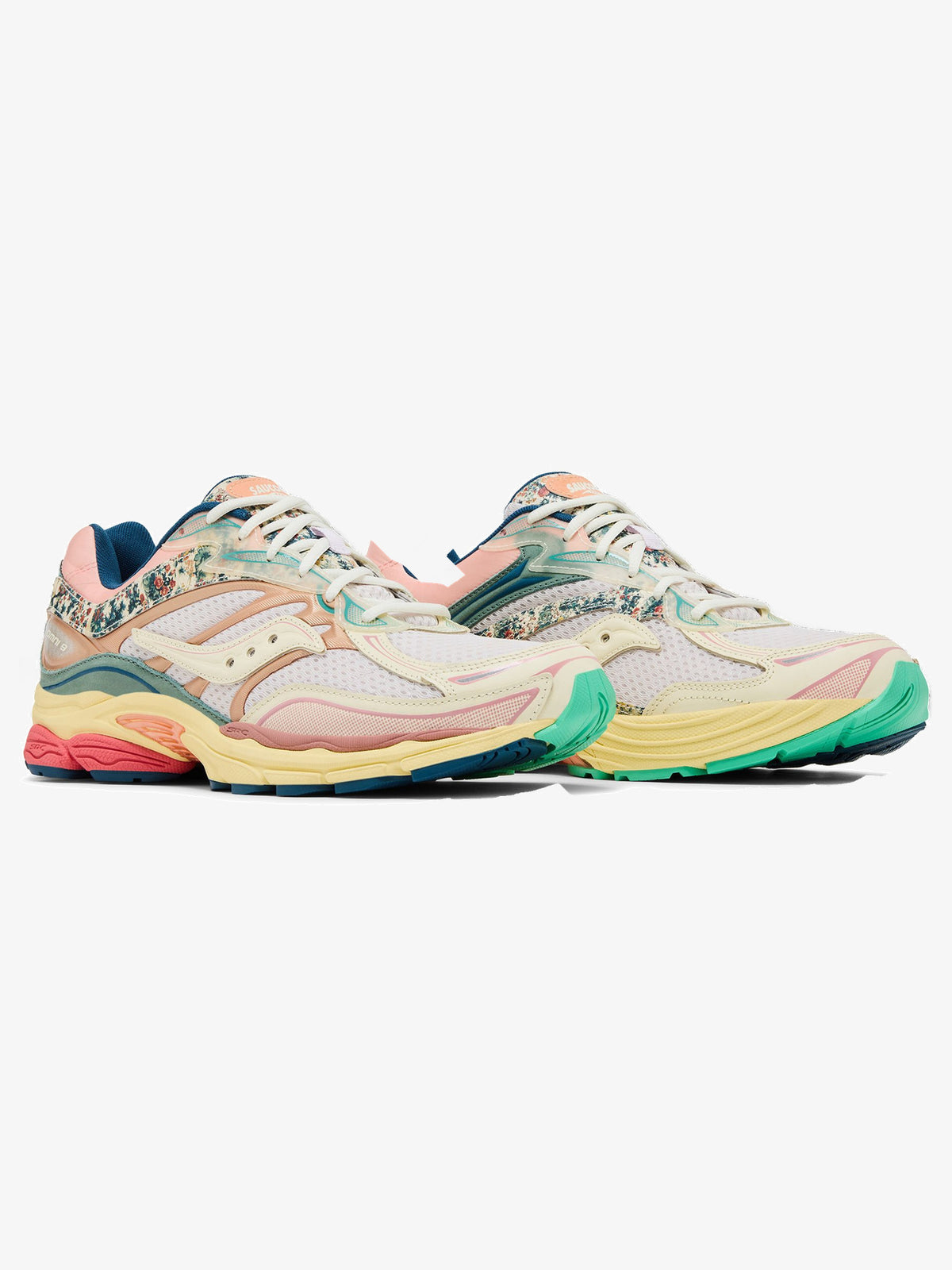 Saucony ProGrid Omni 9 'Floral Beige Blue' β pair