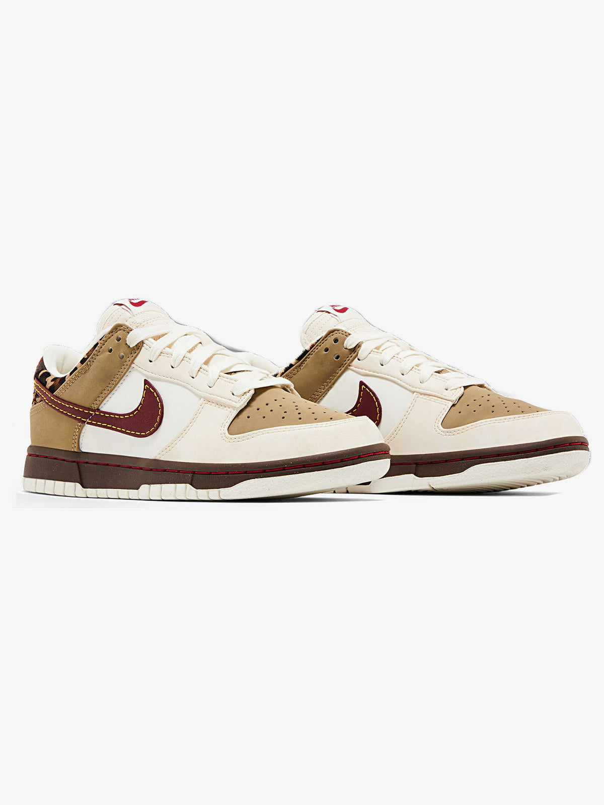 Nike Dunk Low Retro 'Khaki Team Red Pearl White' (W) – pair
