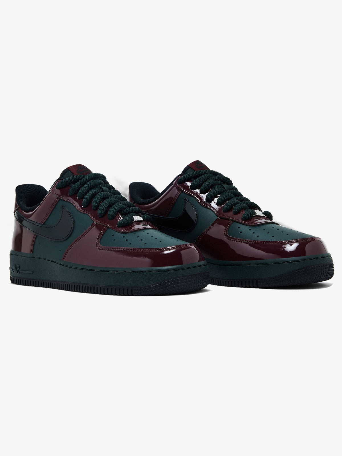 Nike Air Force 1 Low '07 LV8 'Patent Leather Beef And Broccoli' β pair
