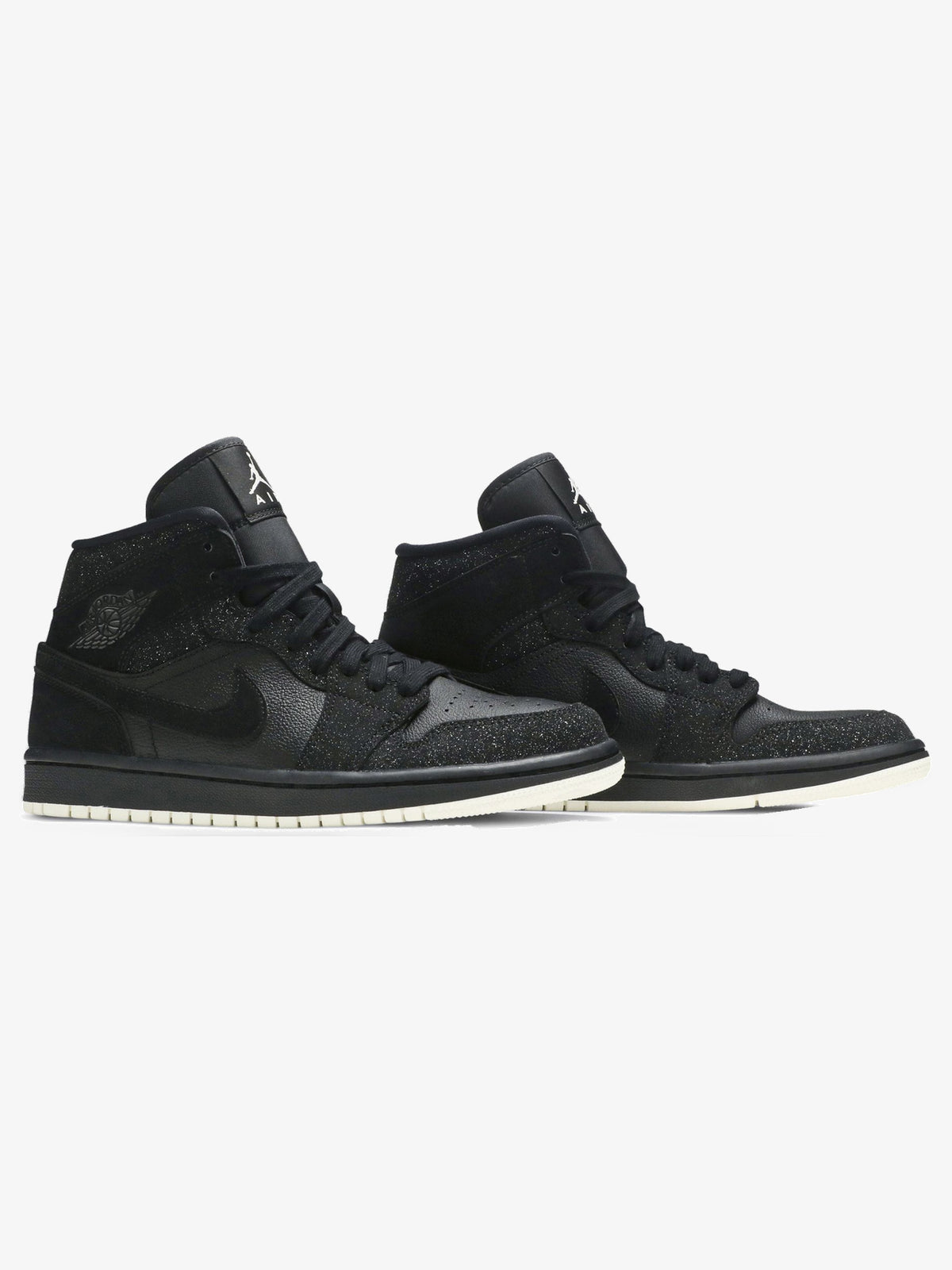 Jordan 1 Mid 'Glitter Black' (W) β pair