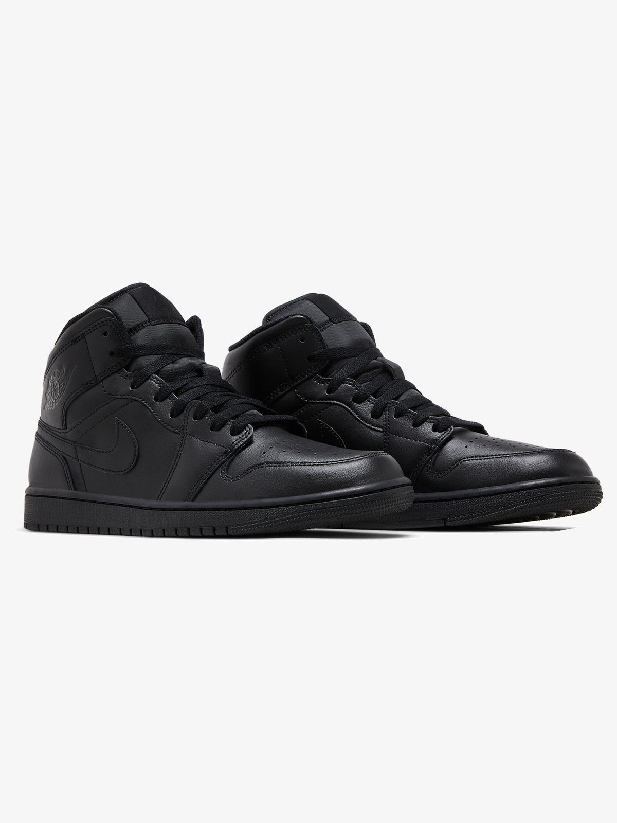 Jordan 1 Mid 'Triple Black' β pair