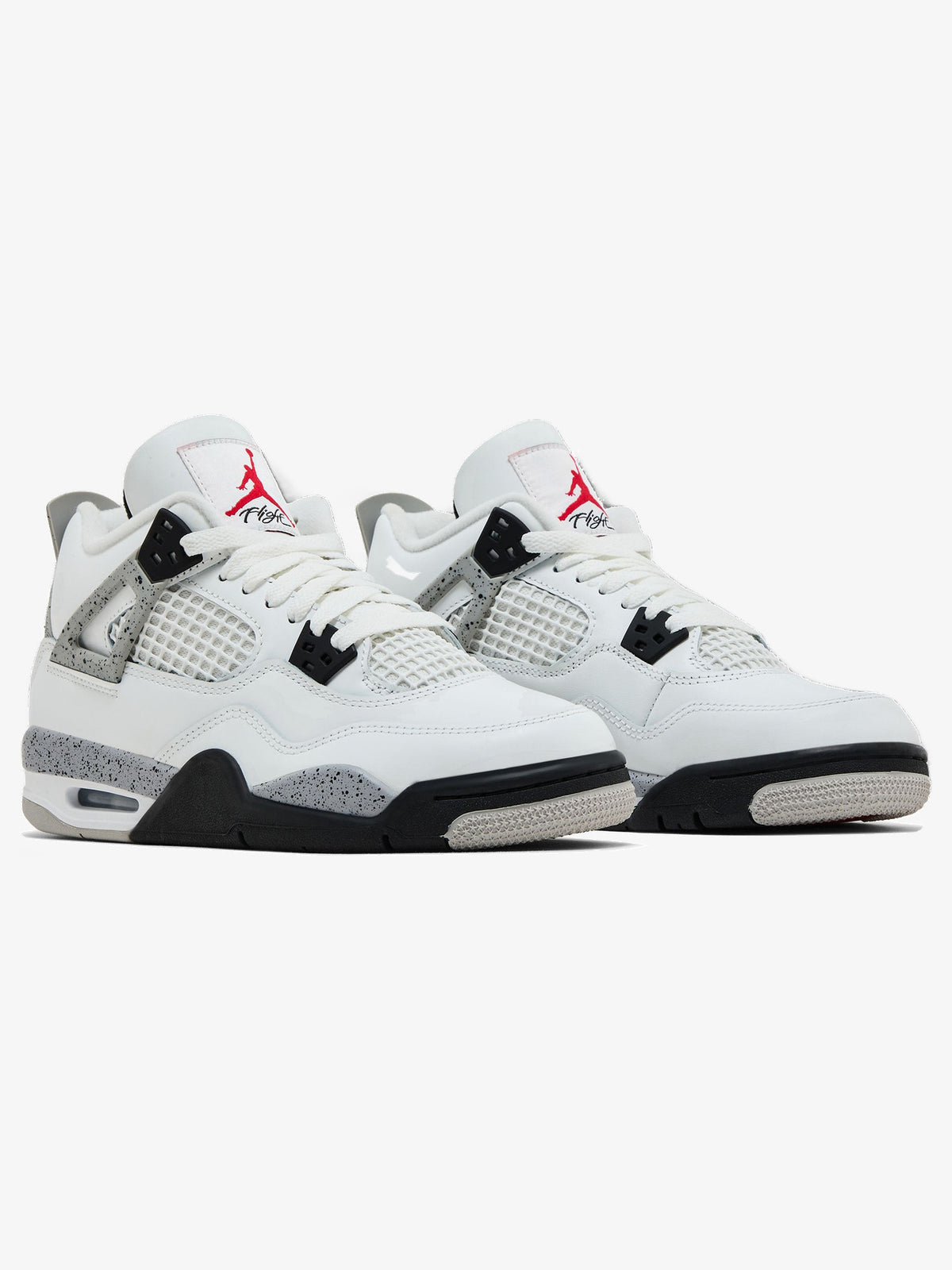 Jordan 4 Retro 'White Cement (2025)' (GS) – pair