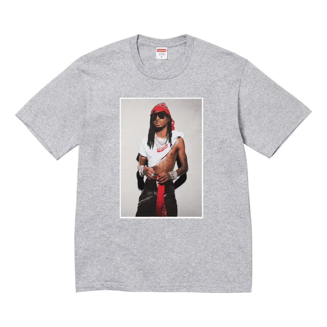 Supreme Playboi Carti Tee Heather Grey Basement