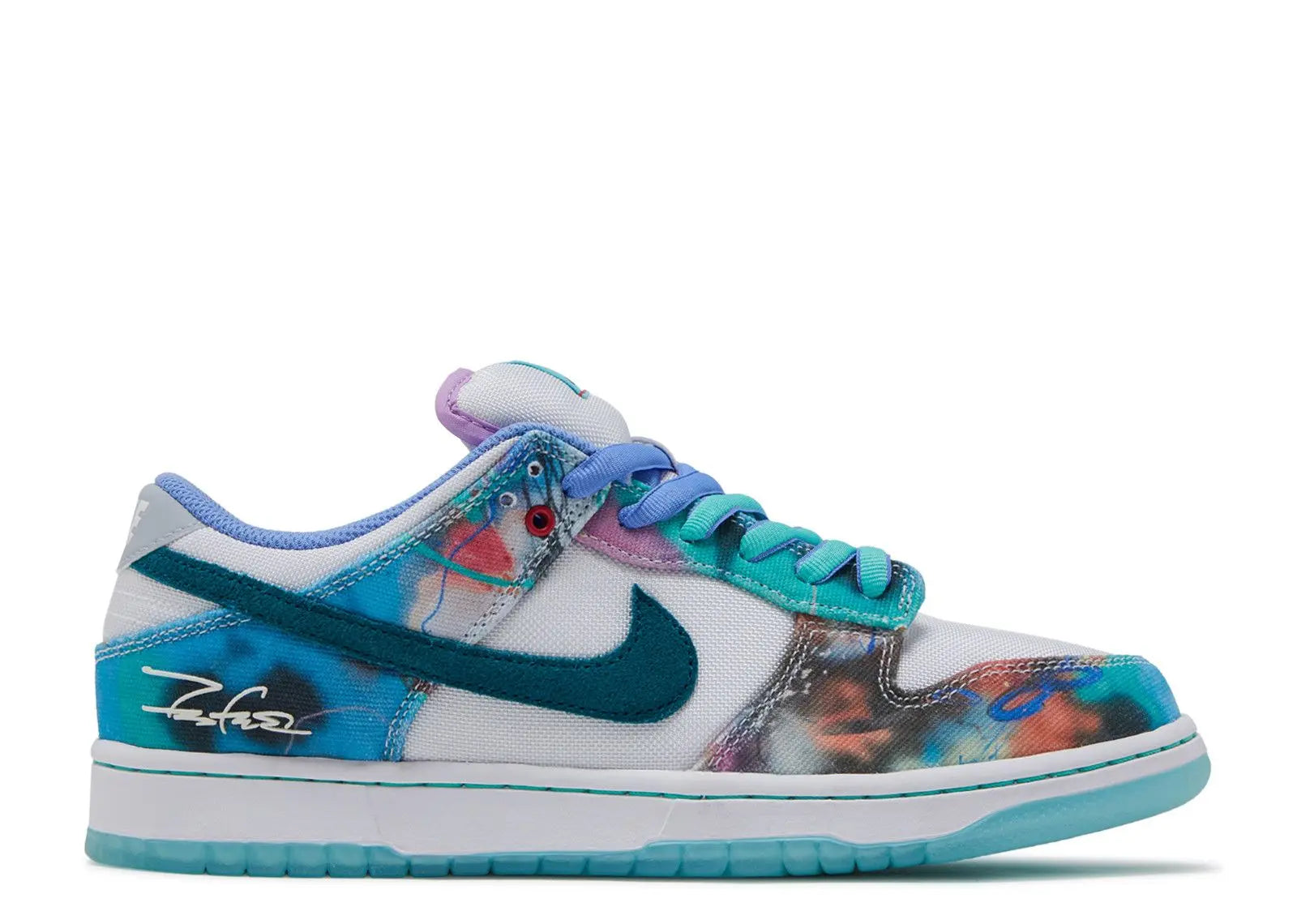 Futura Laboratories x Dunk Low SB Bleached Aqua Nike