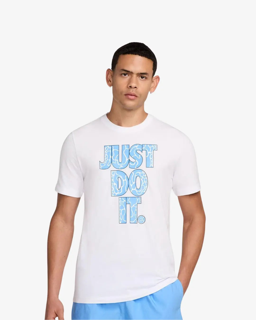 Nike Just Do It Graphic T-shirt - White/Blue Basement