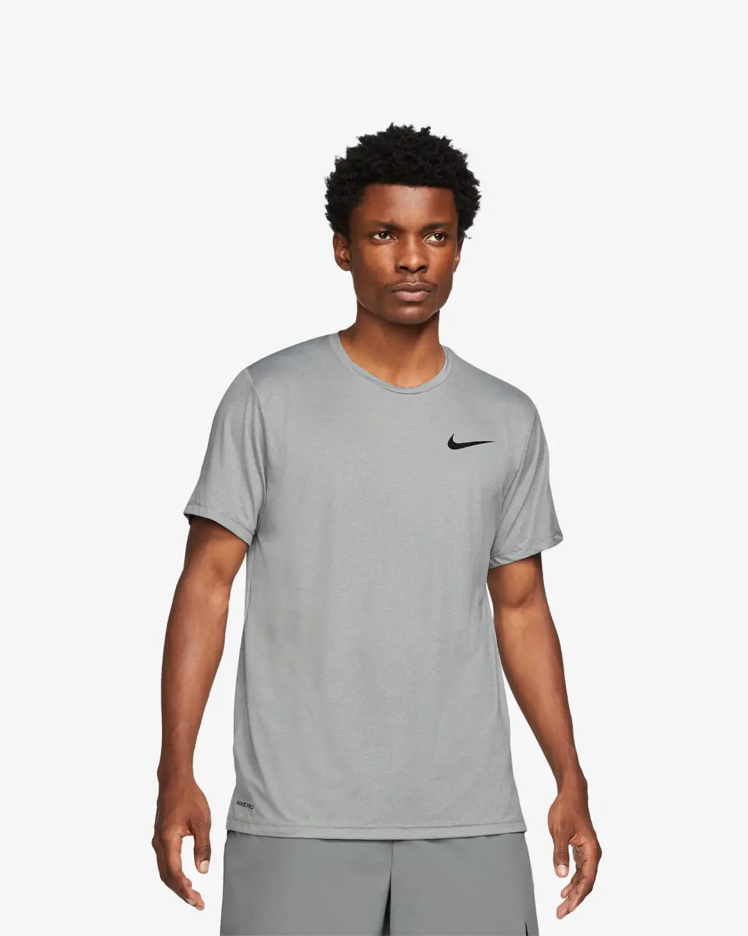 Nike Pro Dri-FIT Mens Short-Sleeve Top - Grey Basement