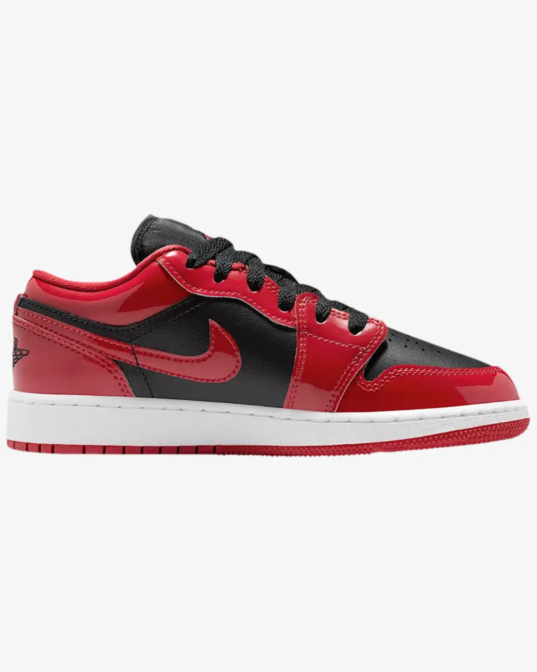 Jordan 1 Low SE Patent Bred Toe (GS) Basement