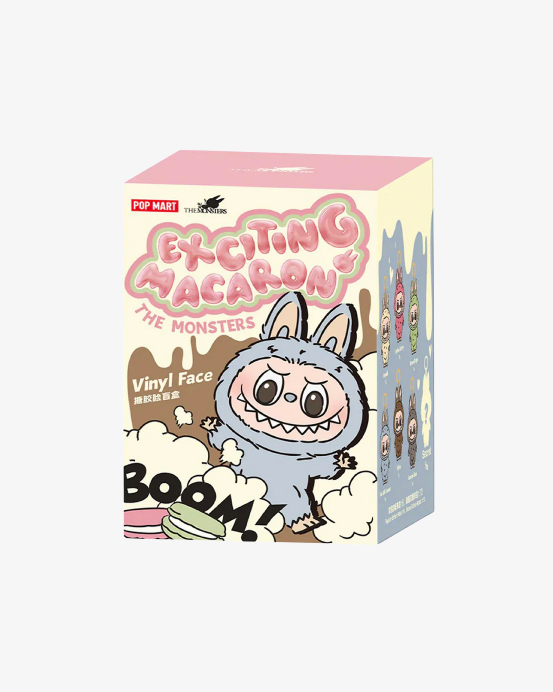 Pop Mart Labubu The Monsters Tasty Macarons Vinyl Plush Pendant Single Blind Box
