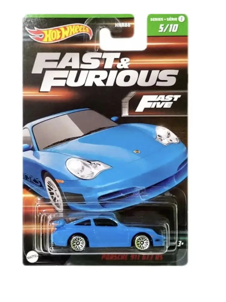 Porsche 911 GT3 RS 5/10 Fast & Furious Fast Five Hot Wheels Mattel Basement