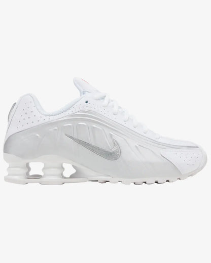 Nike Shox R4 GS White Metallic Silver 2025 Nike
