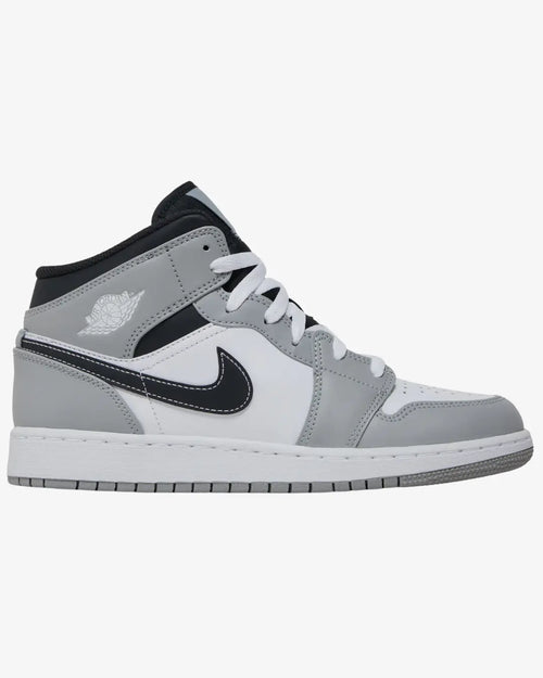 Air Jordan 1 Mid GS Light Smoke Grey