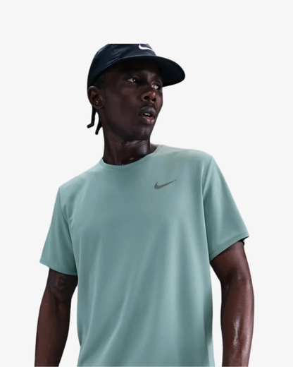 Nike Miler Mens Dri-FIT UV Short-Sleeve Running Top - Cannon Green