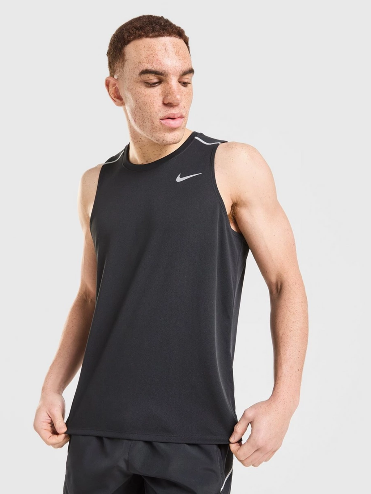 Nike Mens Dri-FIT Miler 1.0 Tank (Black)